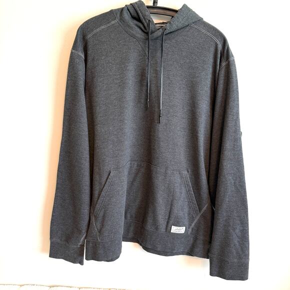 Eddie Bauer Mens Large Gray Sweatshirt Hoodie Activewear Athleisure Outdoors - Picture 1 of 11